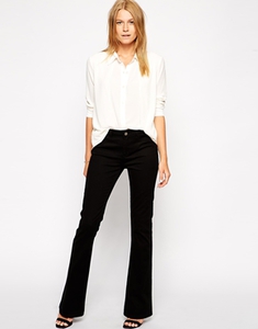 ASOS Casual Twill Flare Trousers