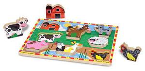 Мои первые пазлы "Ферма" Melissa&Doug