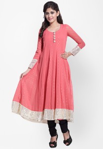 pink embellished anarkali