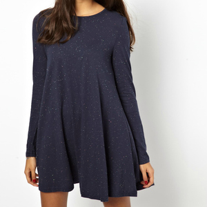 Glamorous Swing Dress in Flecked Jersey