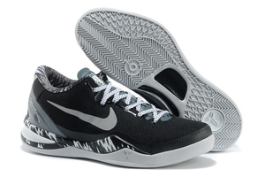 Nike Zoom Kobe 8 Black Metallic Silver Cool Grey Kobe Bryant Shoes