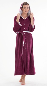 Велюровый халат CHERRY