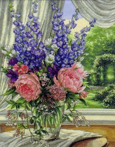 Peonies & Delphiniums Dimensions