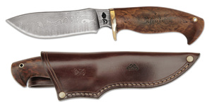 Damascus hunters knife.