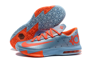 Nike Zoom KD 6 Kevin Durant Shoes Neo Turquoise Team Orange Men Design