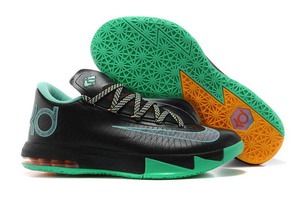 2014 World Cup Mens Kevin Durant VI 6 "Brazil" Athletic Shoes in Light Lucid Green with Black