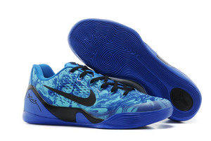 Cheap Nike Kobe Air Zoom 9 EM Black Blue Low-Cut Sneakers