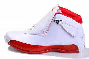 michael jordan air retro 18 white red sneakers