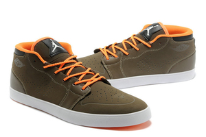 Mens Jordan AJ V.1 Chukka Olive - Orange Nike Casual Shoes