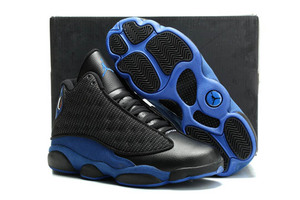 AJ 13 Jordan Blue/Black Men Size Air Retro Sneakers Cheap Sale