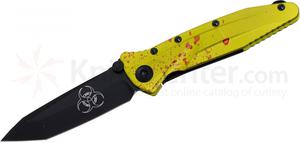 Microtech 163-1Z Socom Delta Manual 4" Black Plain Blade, Zombie Green