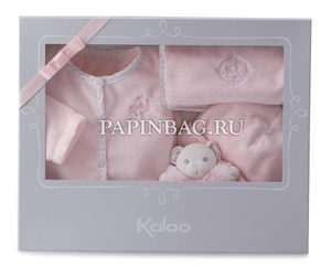 Подарочный набор новорожденному "Perle by Kaloo" (розовый мишка)