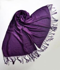 Сиренево-лиловый, фиолетово-теплый палантин