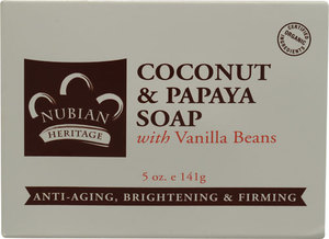 Мыло Nubian Heritage Coconut & Papaya soap with Vanilla Beans