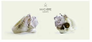 Macabre Gadgets - Skull With Amethyst Growth