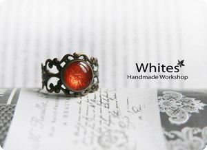 Сережки или колечко из магазинчика Handmade Workshop "Whites"