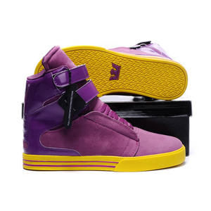 Supra TK Society Terry Kennedy Pro Model Purple Yellow Trainers