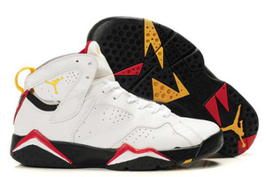 Jordan 7 retro white black yellow red Nike Womens Size Shoes