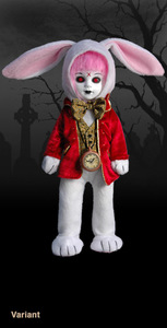 Living Dead Dolls Exclusives Living Dead Dolls in Wonderland Eggzorcist as The white Rabbit
