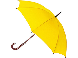 Жёлтый зонтик-трость