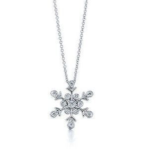 Tiffany & Co Snowflake Diamond Pendant