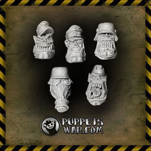 Puppetswar German style Orc heads