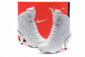 Nike Air Force 1 Heels White