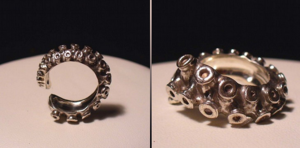 Кольцо в виде щупальца осьминога