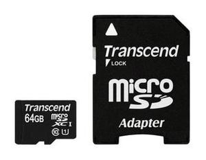 Карта памяти microSDXC UHS-I TRANSCEND 64 ГБ, Class 10