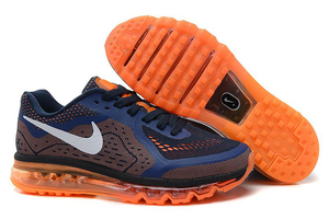 Men's Nike Air Max 2014 Midnight Navy/Orange Shoes