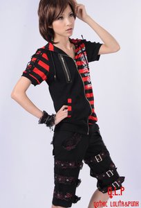 Glp Visual KEI Punk Cross Gothic t-shirt top