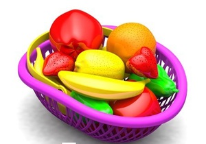 пластиковые фрукты и овощи
