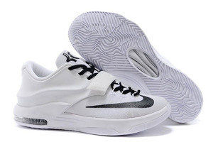 Nike Kevin Durant Zoom 7 New Shoes in White/Black Colorway - Men Size