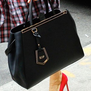 fendi 2jours small leather tote