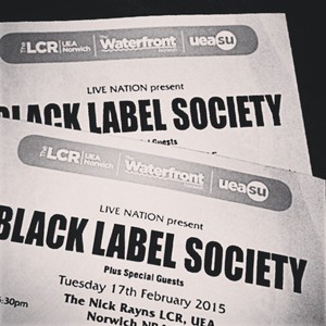 билет на black label society