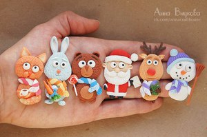 Компания фарфоровых зверюшек от Анны Внуковой