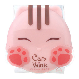 ПУДРА КОМПАКТНАЯ ДЛЯ ЛИЦА TONYMOLY CATS WINK CLEAR ТОН 01