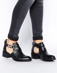 ASOS APOLLO Leather Cut Out Ankle Boots