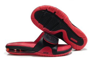 Men's Nike Air LeBron Slide Black/Red Shoes