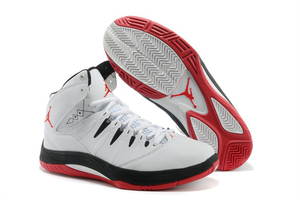 Mens Jordan Prime Fly Retro White/Red And Black Sport Basketball Sneakers