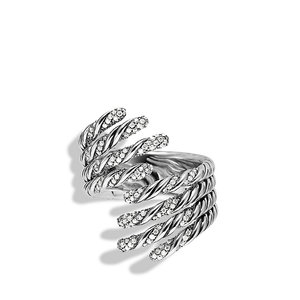 David Yurman Willow Open Ring with Diamonds