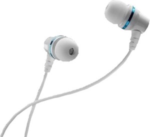 White drops headphones with mic