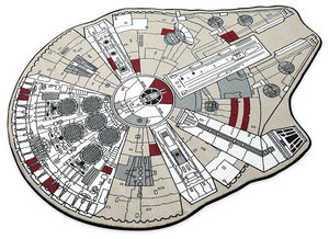 Millennium Falcon Printed Rug