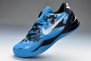 Nike Zoom Kobe VIII Elite System Blue White and Black Colorways Men Basketball Shoes