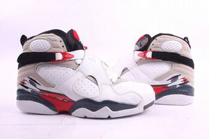 retro jordan shoes 8 black and white