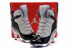 Nike Air Jordan 6Ring Heels White/Black/Purple 5