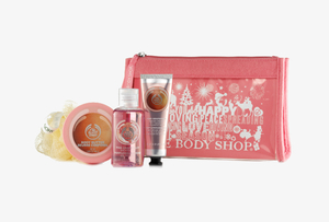 Подарочный набор в косметичке «Розовый грейпфрут», The Body Shop.