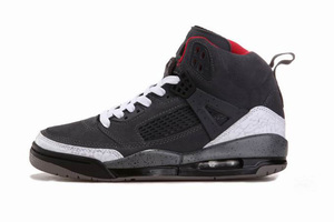 Nike Air Jordan Spizike Cement Nubuck Black White Mens Shoes