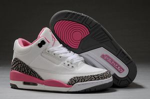 Air Jordan 3 Retro White/Pink Women's