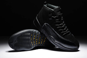 Drake Black Air Jordan 12 Nike Brand Sport Shoes with All Black OVO Discount Sale